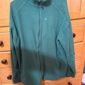 L.L. Bean Forest Green Fleece Jacket men’s XL Tall